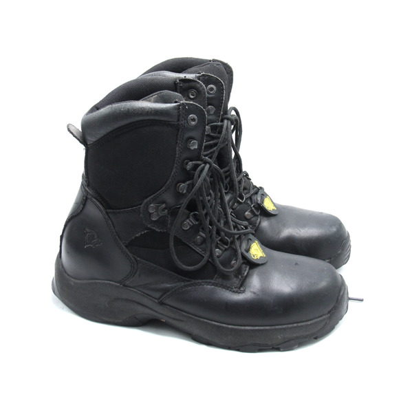 Herman Survivors Commander Military Boots Men’s Size 12 Black Leather Waterproof - Picture 1 of 9